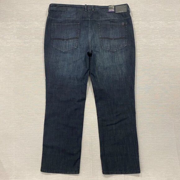 Buffalo David Bitton Jack-X Jeans Mens 40 x 30 Slim Fit Straight Dark Wash Denim - Picture 3 of 10